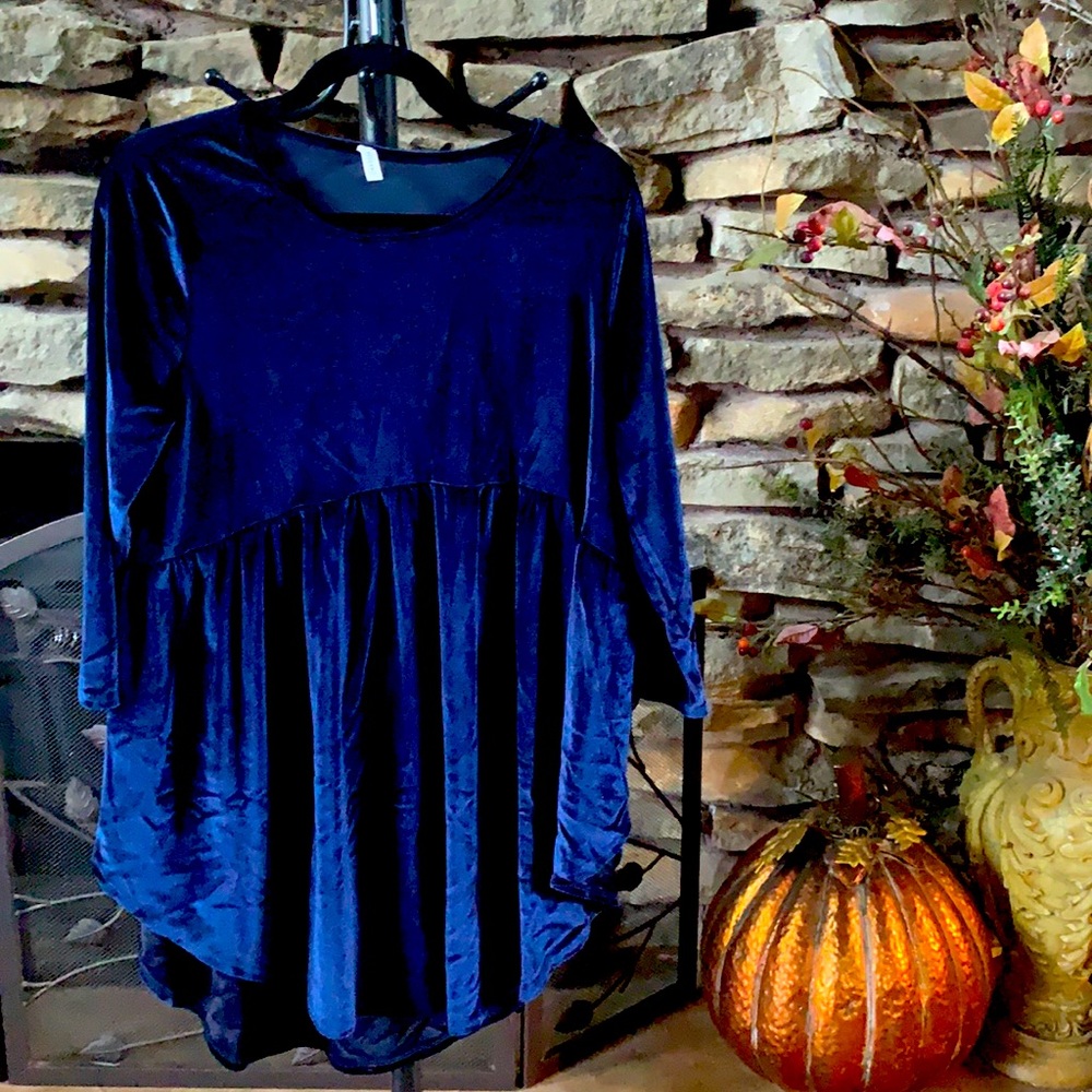 Velvet Babydoll Top